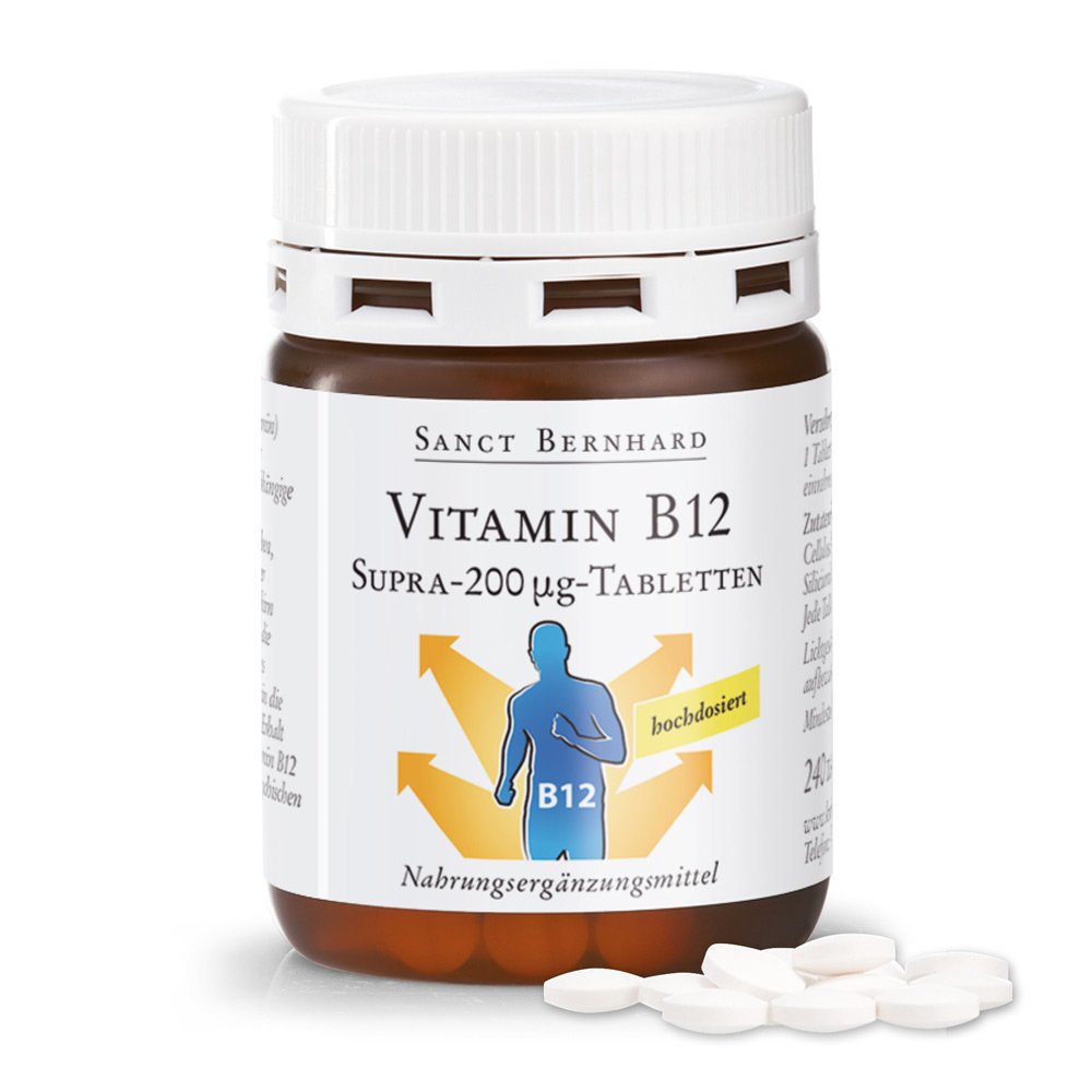 Vitamin-B12-Supra-200 &micro;g-Tabletten 240 Tabletten f&uuml;r 4 bis 8 Monate