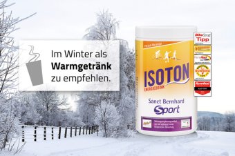 Isoton-Energiedrink im Winter als Warmgetr&auml;nk