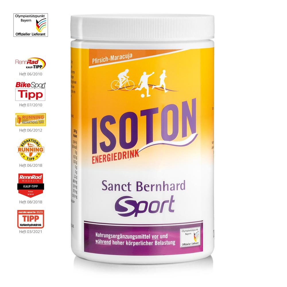 Isoton Energiedrink Pfirsich-Maracuja: 900-g-Dose